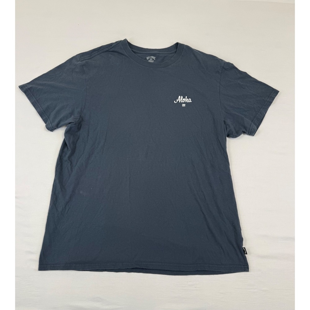 Billabong Aloha‎ Hawaii Graphic T-Shirt Mens XXL Navy Blue Premium Cotton Tee